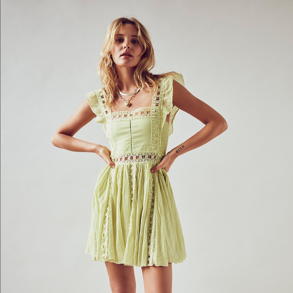 🎉HP🎉🌸Free People Verona A-line Dress🌸NEW - Picture 5 of 12